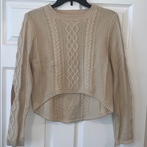 Crop Top Sweater with elbow patches 😍